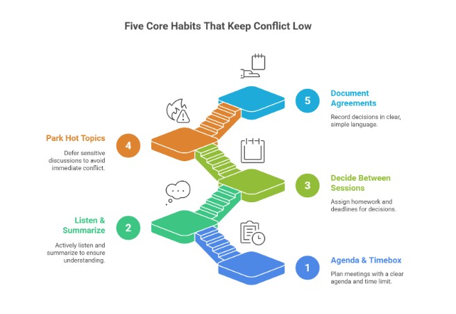 Five Core Habits That Keep Conflict Low