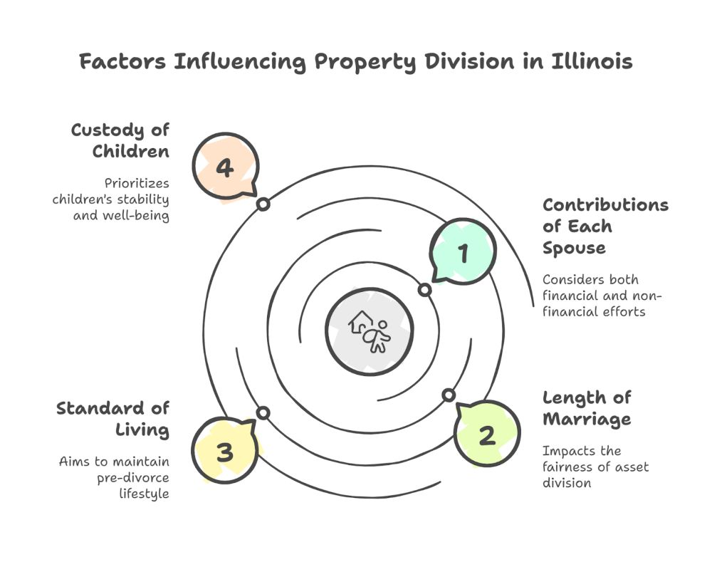 Key Factors Illinois Courts Consider When Dividing Property